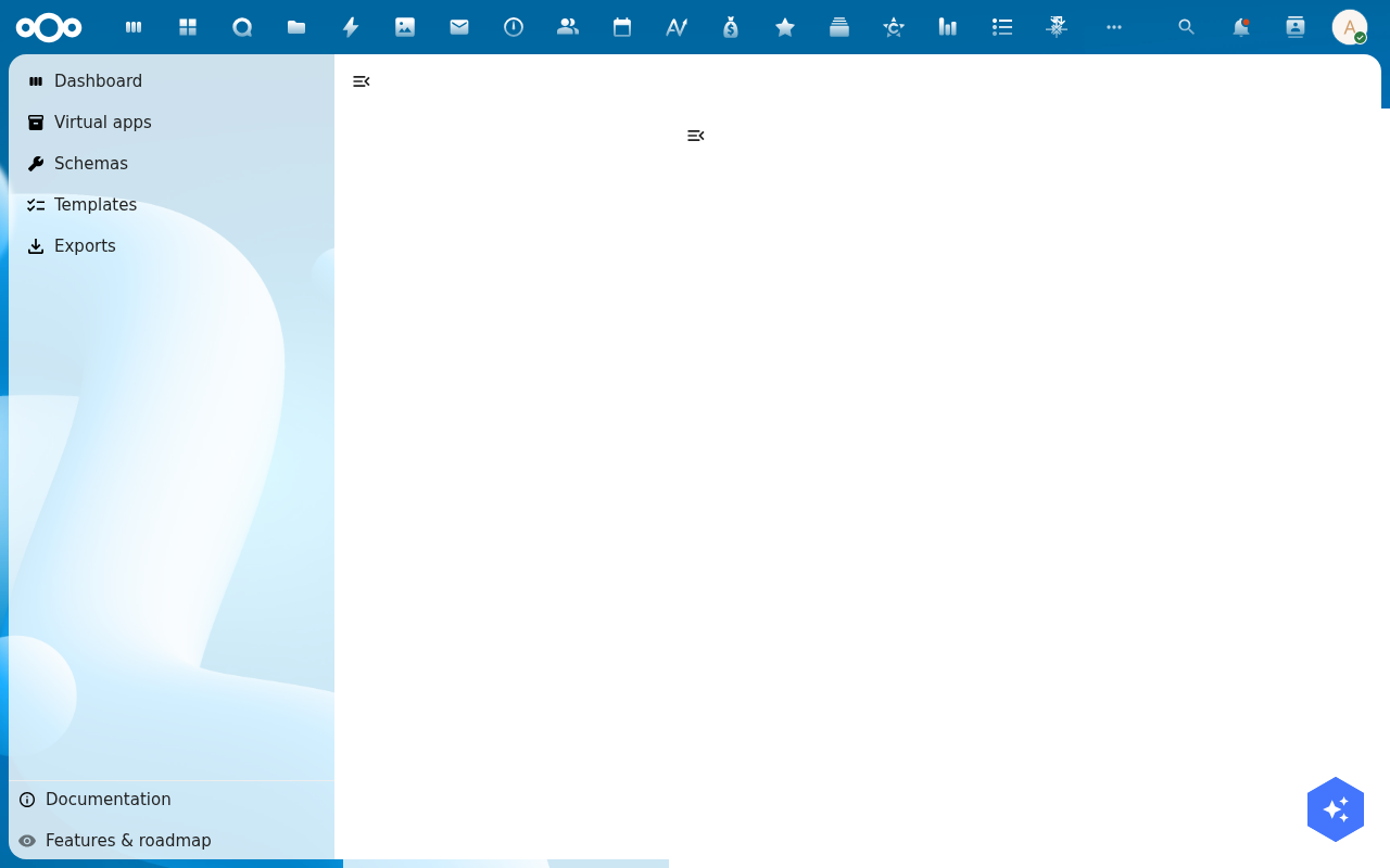 Builder host — menu navigation